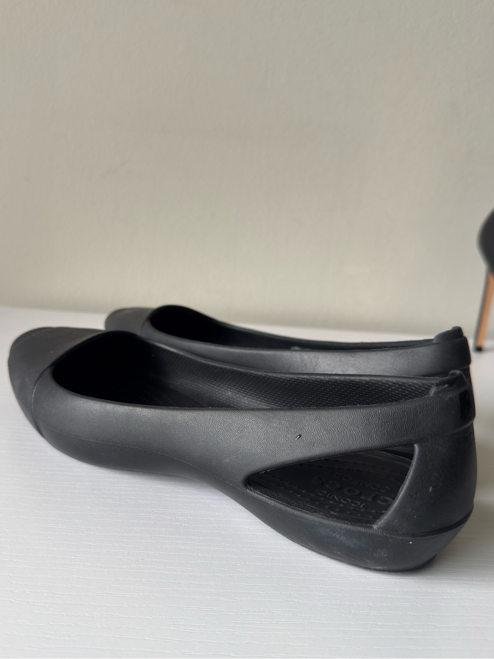 Crocs Kadee Black Ballet Flats Women’s Size W8 Lightweight Comfort Shoes